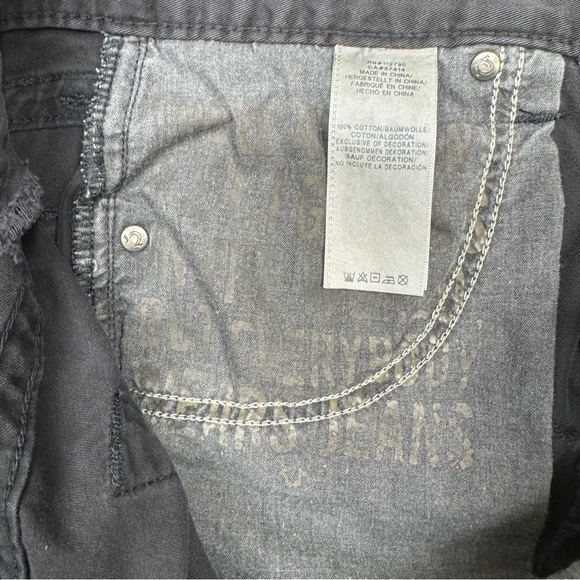 True Religion Geno Relaxed Slim Jeans Straight Distressed Washed Black Women 28 - Picture 12 of 16